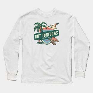 Retro Dry Tortugas National Park Wildlife Long Sleeve T-Shirt
